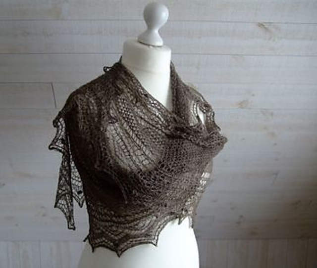 Desert Geo Satin Shawl