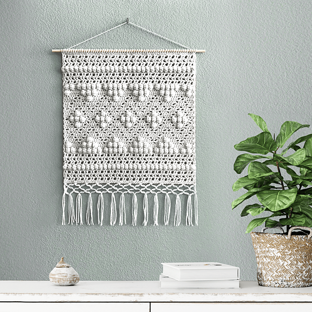 Ravelry: Diamond Macrochet Wall Hanging pattern by Jeanette Bagley