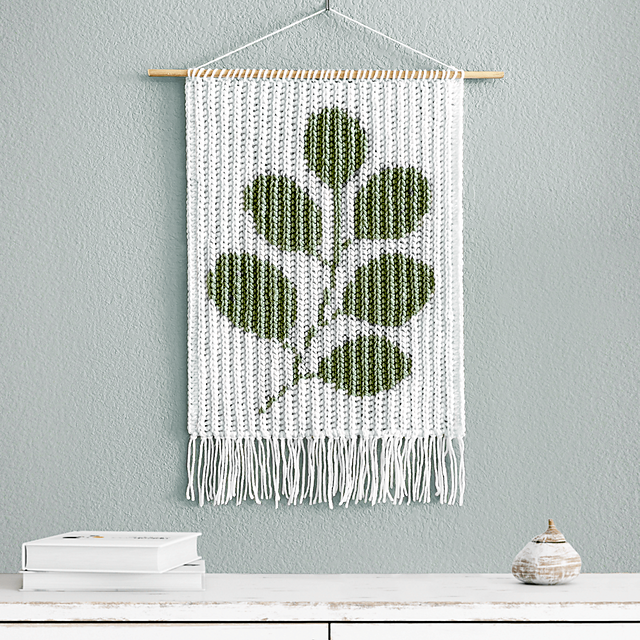 Ribbed Leaves Wall Hanging