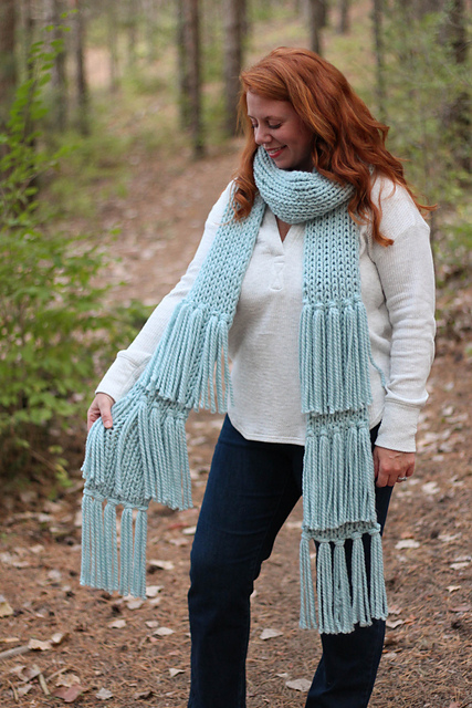 Fancy Fringe Scarf
