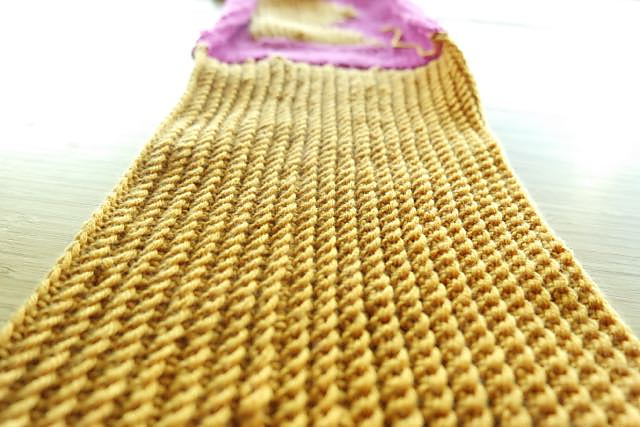 CAL not-knitted scarf