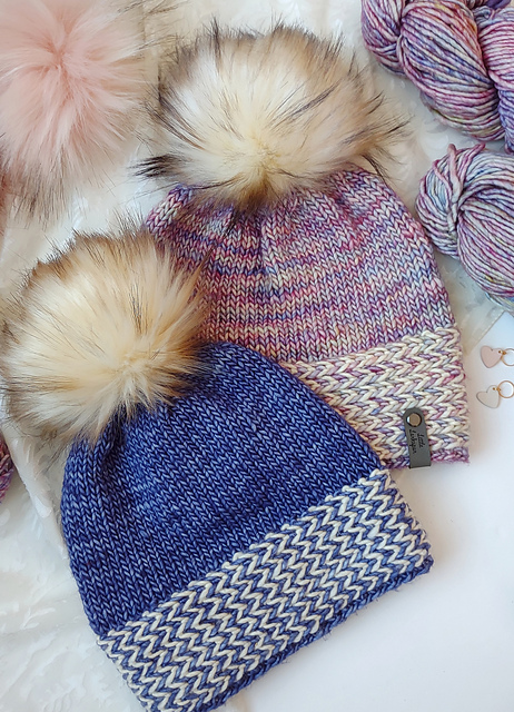 Ravelry: Banded Braids Beanie LITE pattern by Anna Tucker / Little