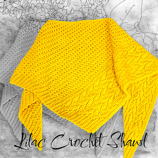 Lilac Crochet Shawl