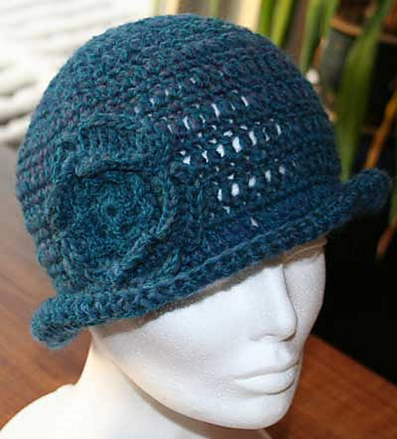 Mohair Flower Cloche