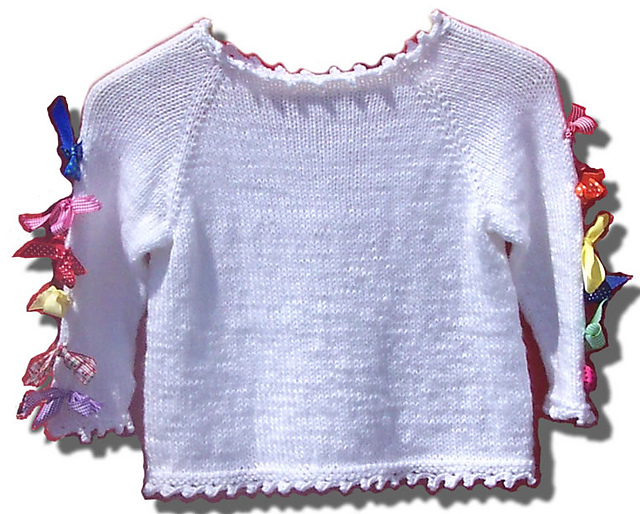 Ribbon Sweater for Girls