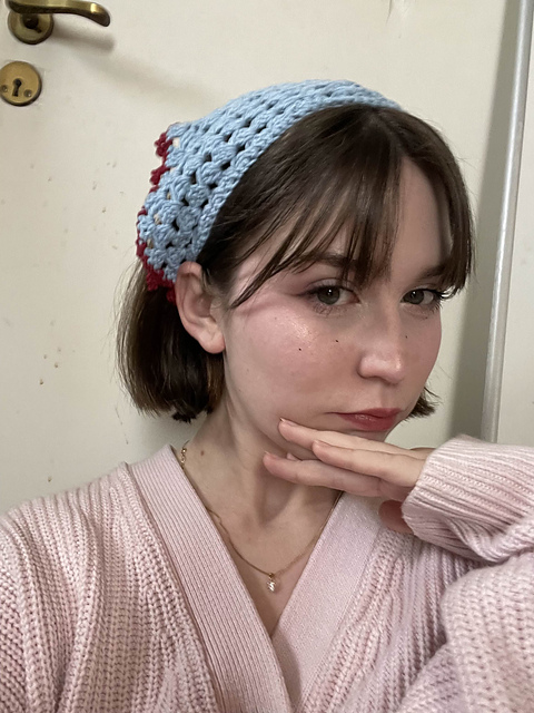 Crochet Headscarf with edging options