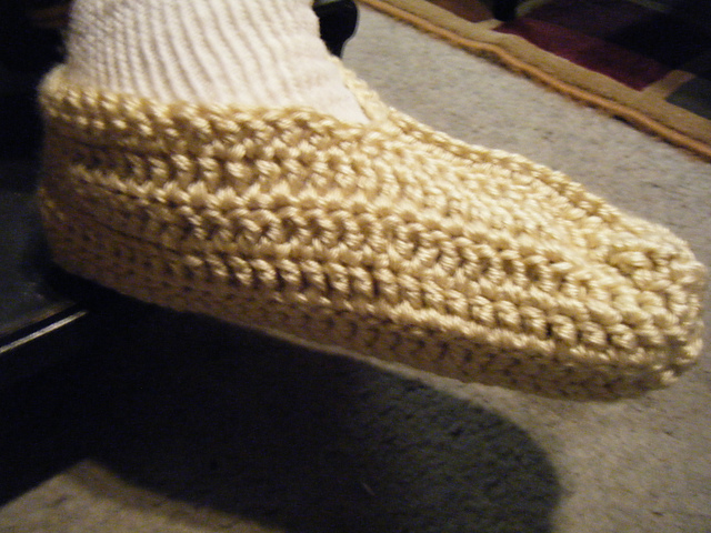 Crocheted Single Slipper