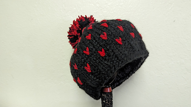 Hearts Stitch Hat