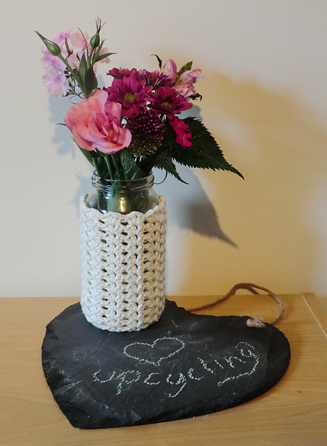 lace jam jar covers