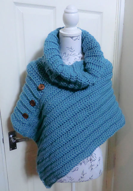 Cowl Neck Poncho