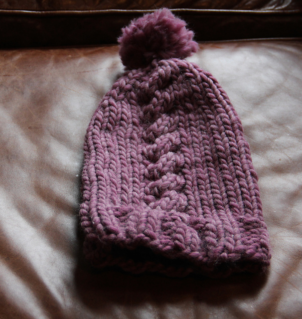 Chunky Pompom Hat