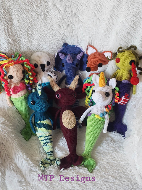Ravelry: Nelly the Mermaid and Friends pattern by Lizzie Livett