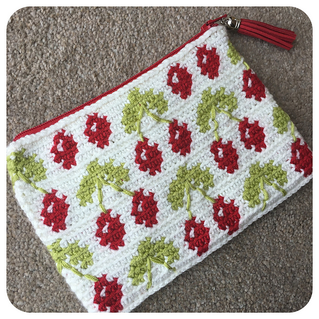 Cherries Zip Bag
