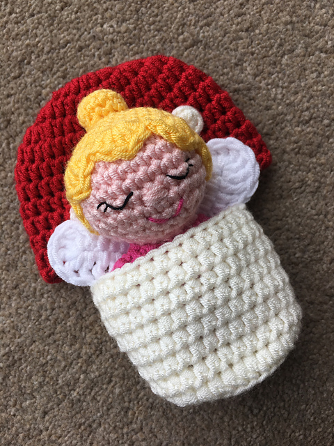 Fairy in a Toadstool Sleeping Bag