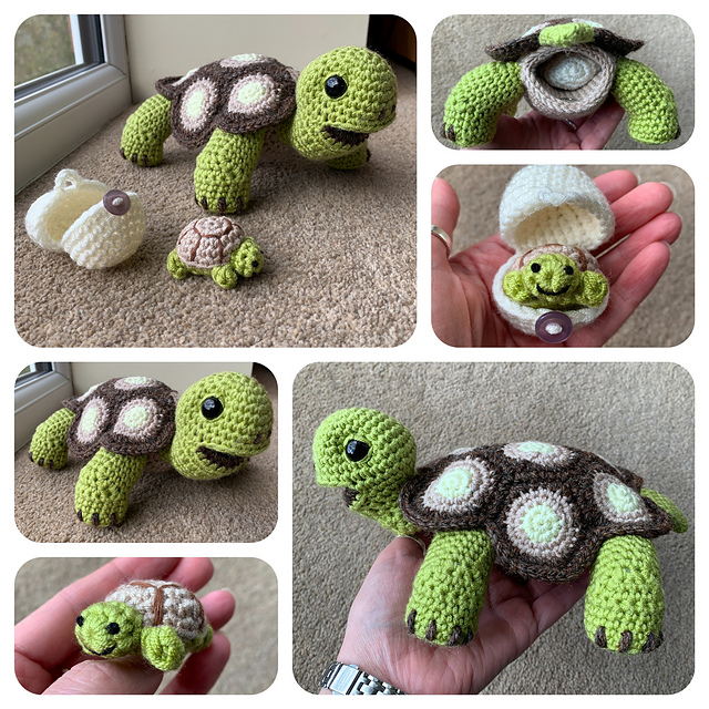 Ravelry: Tortoise and Hatching Baby pattern by Laura Sutcliffe