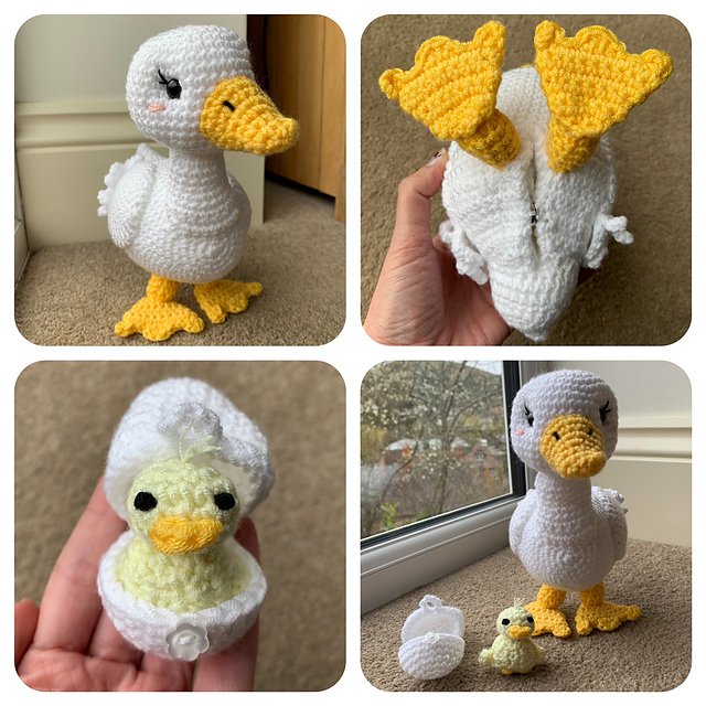 Duck with Hatching Duckling