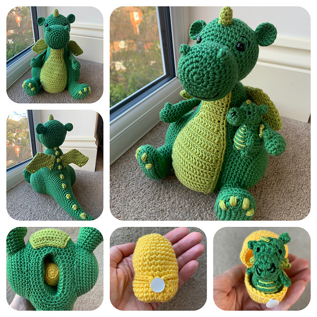 Dragon with Hatching Baby