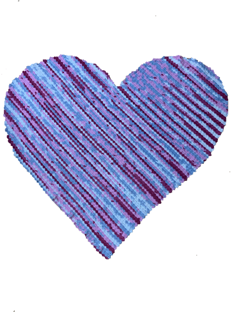 C2C Shape Heart Blanket
