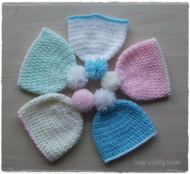 Pom Pom Preemie and New Born Hats