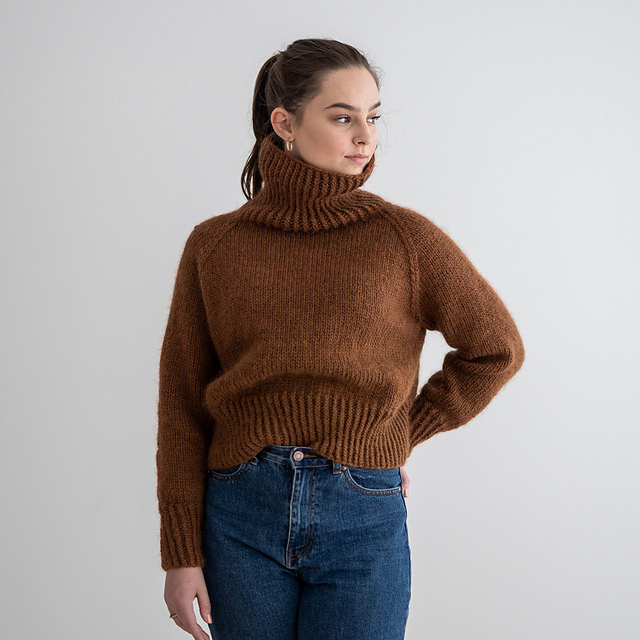 Ravelry: North Sweater Cropped pattern by HipKnitShop