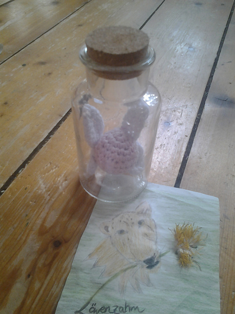 Fee in der Flasche (erinnert an Zelda)