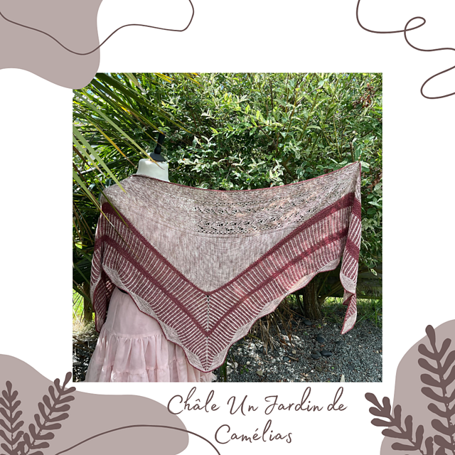 Châle Un Jardin de Camélias
