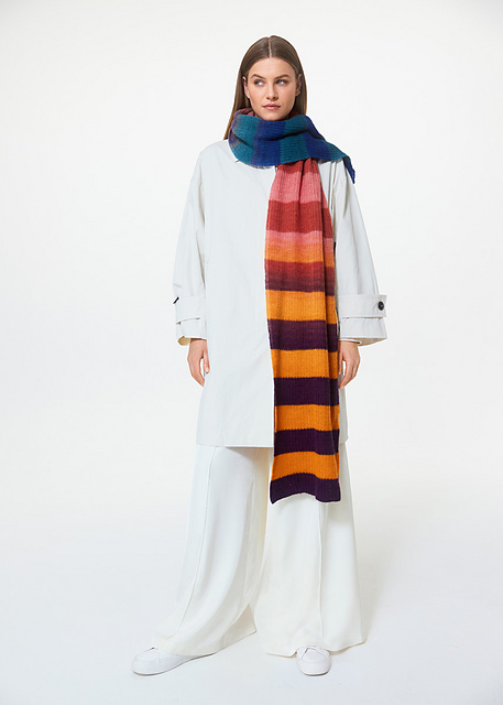 # 15 Schal Merino Lace Aquarell
