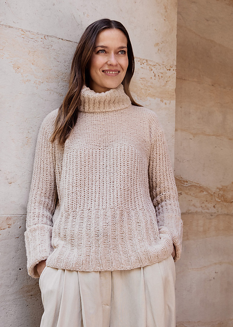 # 17 Pullover mit Patentmuster