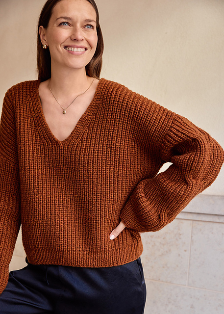 # 22 Pullover mit Verzopfung