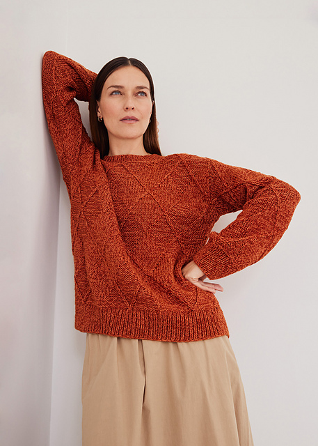 # 35 Pullover mit Rauten