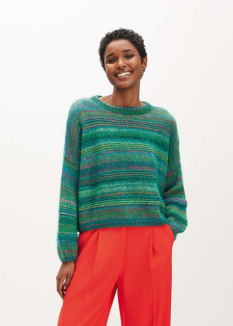 # 41 Pullover im Querrippenmuster