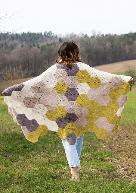 # 24 Häkeldecke Mosaik