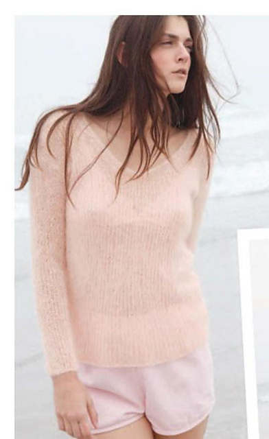 34 Pullover mit V-Ausschnitt