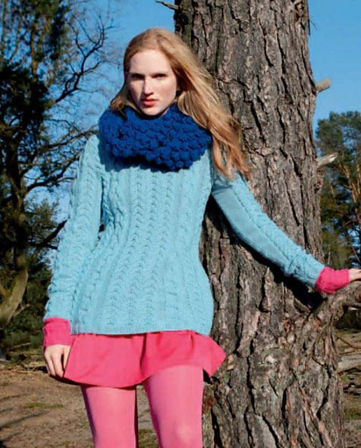 #19 Sweater with Cable Patterns