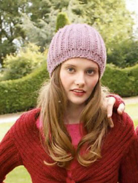# 23 Beanie in Flieder