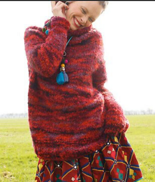 # 11 Weiter melierter Pullover