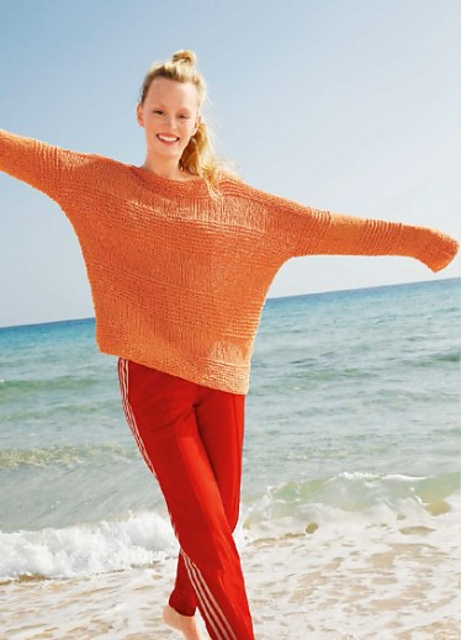 # 10 Pullover mit Querrippen