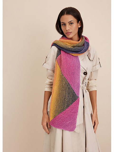 # 19 Diagonal gestrickter Dreiecksschal
