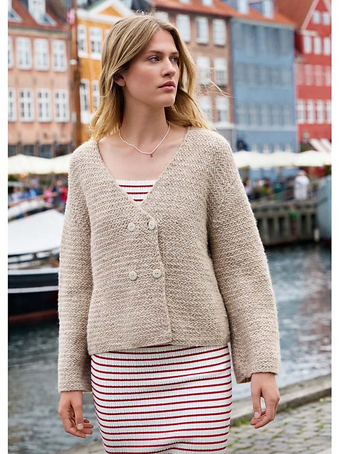 # 18 Jacke im Rattanmuster