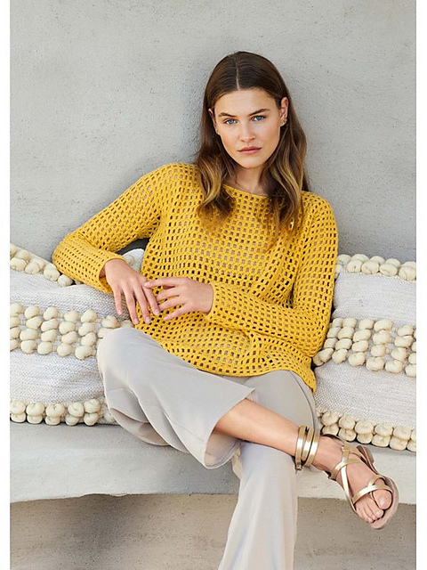 53 Pullover mit Gittermuster