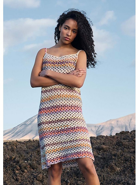 # 24 Häkelkleid Gomitolo Hippie