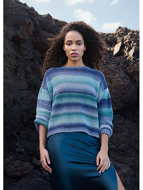 # 28 Häkelpullover Gomitolo Tono