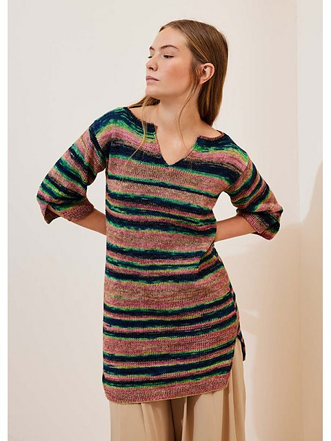 # 09 Longshirt mit Schlitzen