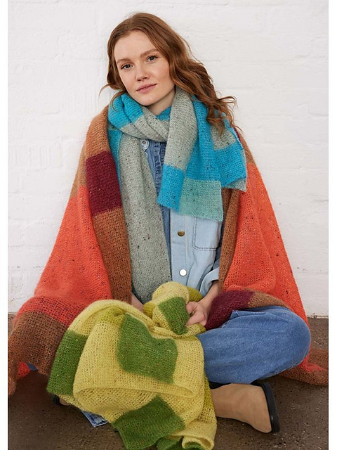 # 24 Schal Natural Superkid Tweed