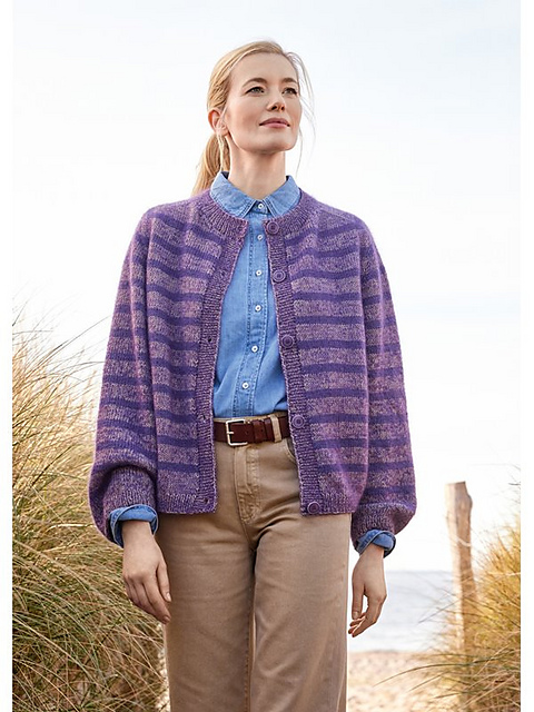# 08 Top-Down-Streifenjacke