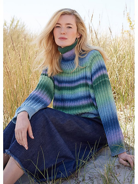 # 25 a+b Top-Down-Pullover