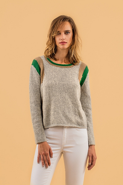 Pullover mit Farbflächen