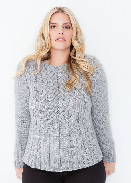 # 15 Pulli mit Zopfmuster