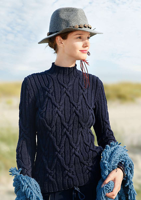 # 07 Pullover mit Zöpfen