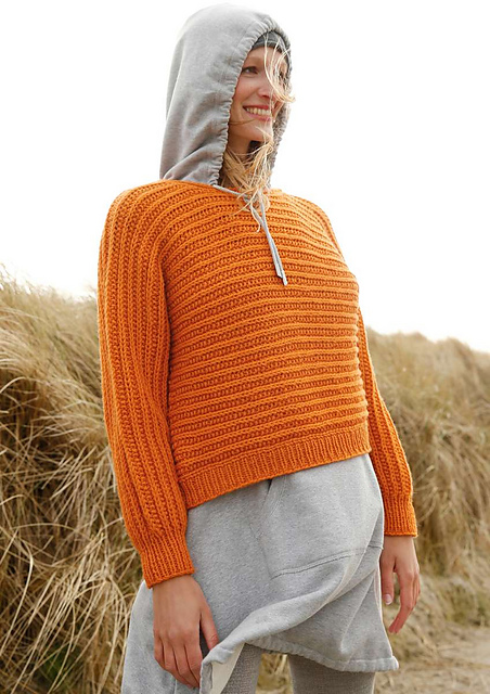 # 33 Quer gestrickter Pullover